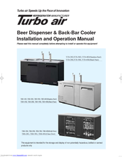 Turbo Air TCB-3SB Installation And Operation Manual