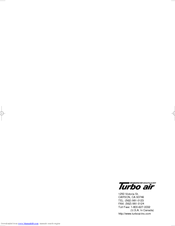 Turbo Air TMW-1100E Manual