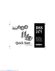 Uniden DSS 2475 Quick Start Manual