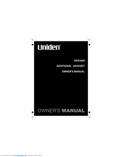 Uniden DSS3405 Owner's Manual