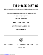 Tektronix 491 Maintenance Manual