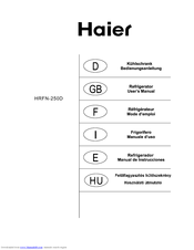 Haier HRFN-250D User Manual
