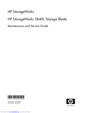 HP StorageWorks SB40c Maintenance And Service Manual