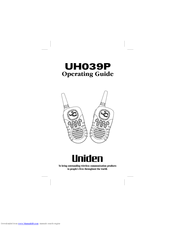 Uniden UH039P Operating Manual