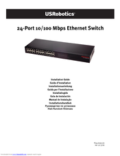 US Robotics 24-Port 10/100 Mbps Ethernet Switch Installation Manual