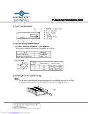 Vantec EZ-Swap MRK-103F Quick Installation Manual
