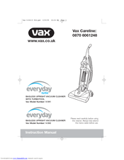 Vax EVERYDAY TURBO V-041 Instruction Manual