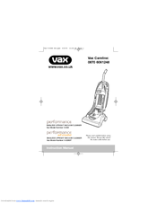 Vax performance V-008 Instruction Manual