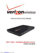 Verizon Wireless MIFI MiFi 2200 Product User Manual