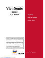 ViewSonic VS13227 Guía Del Usuario