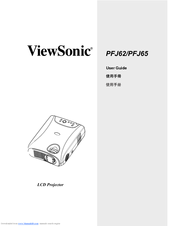 ViewSonic PFJ62 User Manual