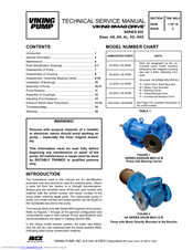 Viking pump MAG DRIVE AK-855U Technical & Service Manual