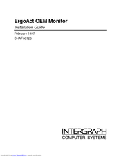 Intergraph ErgoAct OEM Monitor Installation Manual