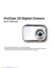 Vivitar Vivicam 25 User Manual