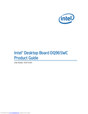 Intel DQ965WC Product Manual