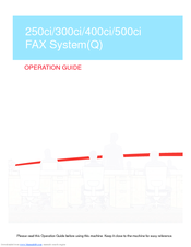 Kyocera TASKalfa 552 Operation Manual