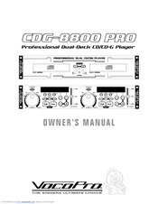 VocoPro CDG-8800 PRO Owner's Manual