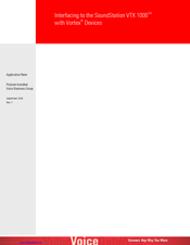 Vortex SoundStation VTX 1000 Application Note