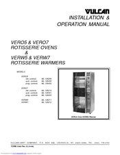 Vulcan-Hart VERW7 Series Installation & Operation Manual