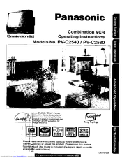 PANASONIC Omnivision VHS PV-C2580 Operating Instructions Manual