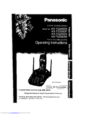 PANASONIC KX-TG2563B Operating Instructions Manual