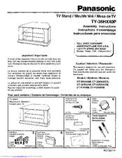 Panasonic TY-36HX40P Assembly Instructions Manual