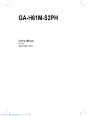 Gigabyte GA-H61M-S2PH User Manual