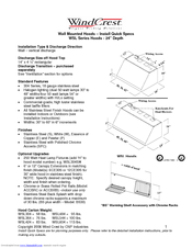 Wind Crest WSL Series Install Quick Specs