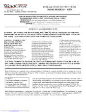 Wind Crest WPN Installation Instructions Manual