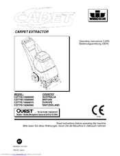 Windsor Cadet 10080080 Operating Instructions Manual