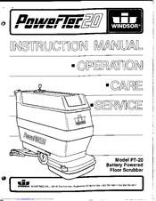 Windsor PT-20 Instruction Manual