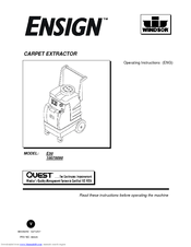 Windsor ENSIGN 10070090 Operating Instructions Manual