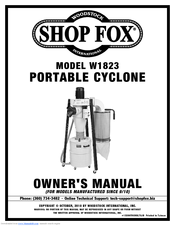 Shop fox SHOP FOX W1823 Owner's Manual