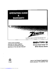 ZENITH Sentry 2 Series Operating Manual & Warranty