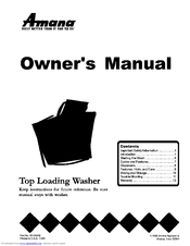 AMANA ALW891SAW Owner's Manual