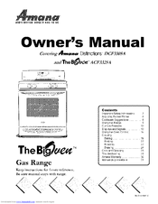 AMANA The BigOven ACF3325A Owner's Manual