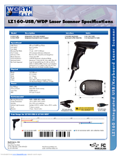 Worth Data LZ160-USB Specifications