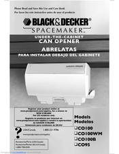 Black & Decker Spacemaker CO100WM Use And Care Book Manual