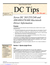 Xerox DC 480 Information Manual