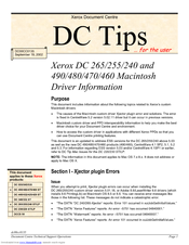Xerox DC 490 Information Manual