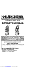 Black & Decker PW1600 Instruction Manual