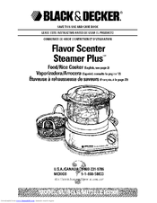 Black & Decker FlavorScenter SteamerPlus HS900 Use And Care Book Manual