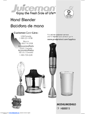 Juiceman Enjoy the Fresh Side of Life HB0001S Instruction Manual