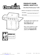 CHAR-BROIL 463271312 Product Manual