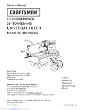 CRAFTSMAN 486.252443 Owner's Manual