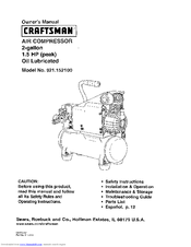 Craftsman 921.152100 Owner's Manual