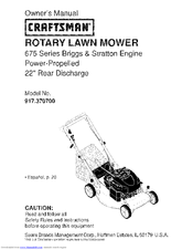CRAFTSMAN 917.370700 Owner's Manual