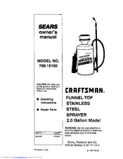 Craftsman 786.15160 Owner's Manual