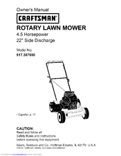 CRAFTSMAN 917.387650 Owner's Manual