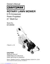 CRAFTSMAN 917.370731 Owner's Manual